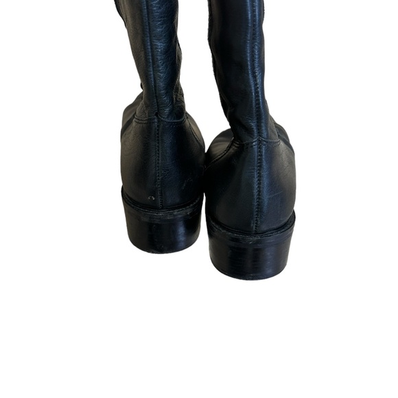 Banana Republic Equestrian Style Side Zip Black Tall Riding Boot Size 9 - Picture 4 of 8